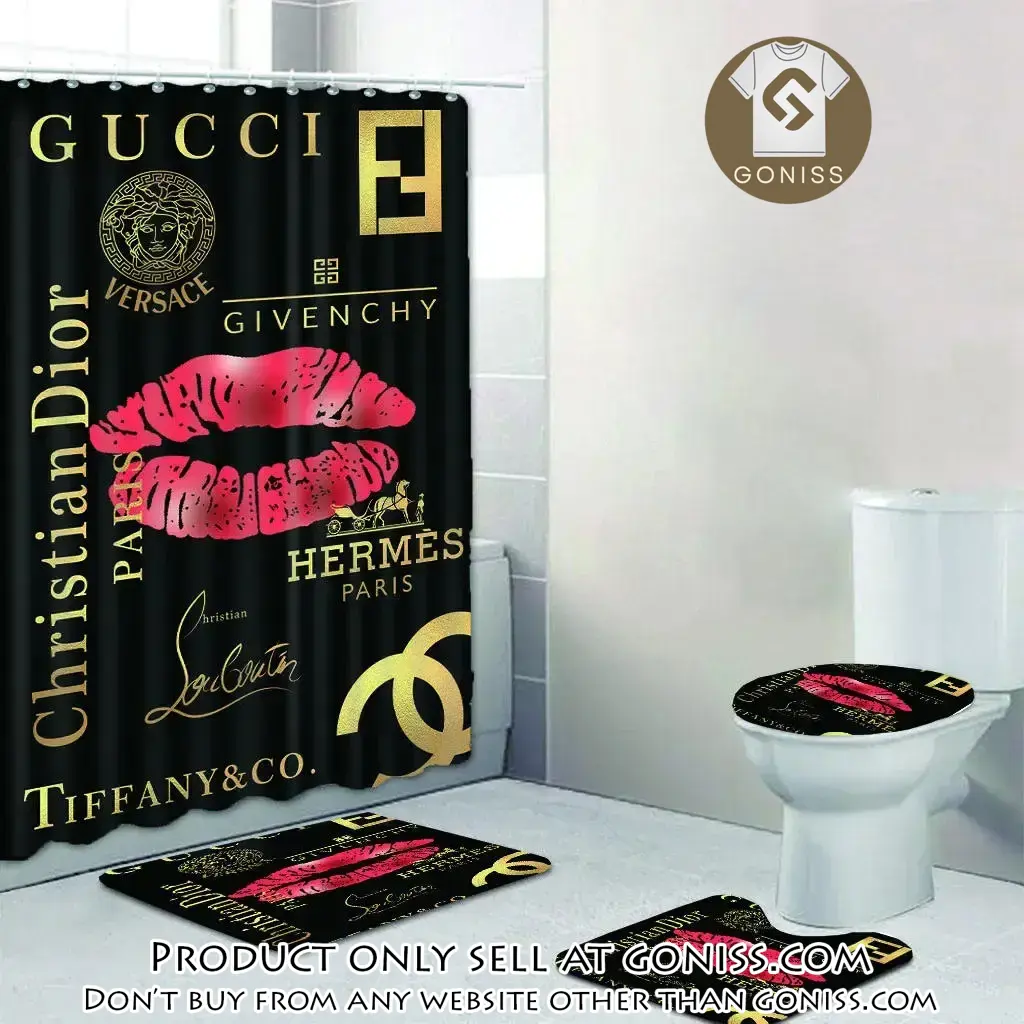 Gucci dior hermes chanel lips fashion limited luxury brand bathroom set home decor gn5258613